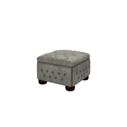 Buttoned Pouffe Box - Sale from Sofas by Saxon UK