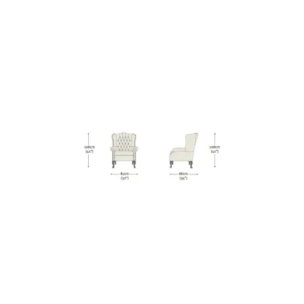 Classic Chair Heritage Saddle Dark Oak Finish Speckled Gold Studs - In Stock from Sofas by Saxon UK