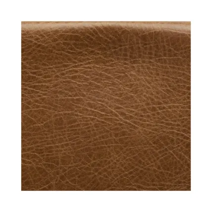 Classic Chair Heritage Saddle Dark Oak Finish Speckled Gold Studs - In Stock from Sofas by Saxon UK