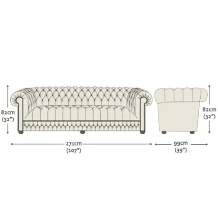 Belgravia 4 Seater Sofa & Chair Amalfi Salsa Speckled Gold Studs