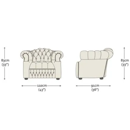 Sandringham Chairs Antique Red Antique Studs